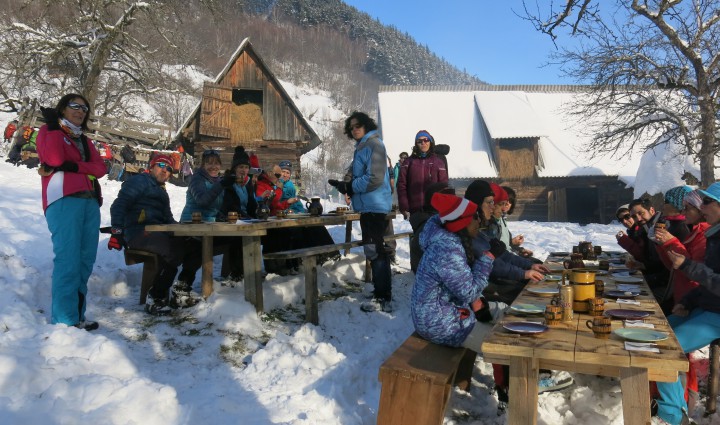 Senderismo con raquetas en los Alpes